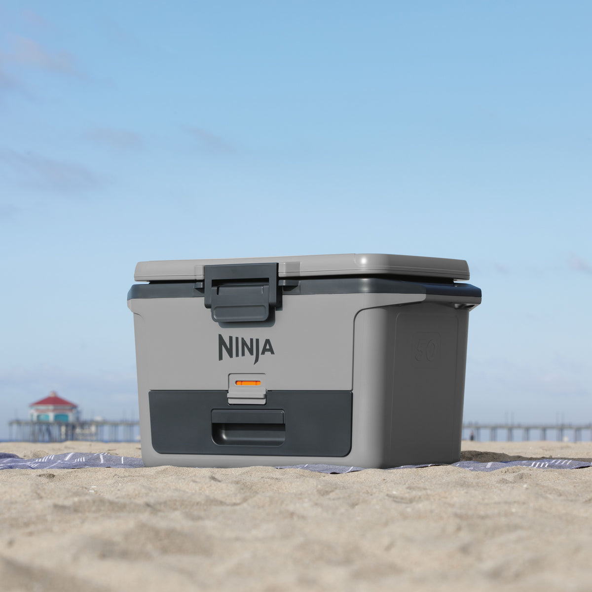 Ninja FrostVault 50QT Hard Cooler with Dry Zone Grey FB151UKGY