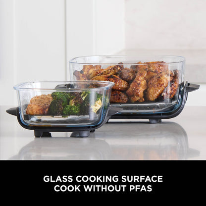 Ninja Crispi 4-in-1 Portable Glass Air Fryer Cooking System Cyberspace