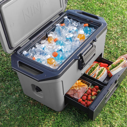 Ninja FrostVault 50QT Hard Cooler with Dry Zone Grey FB151UKGY