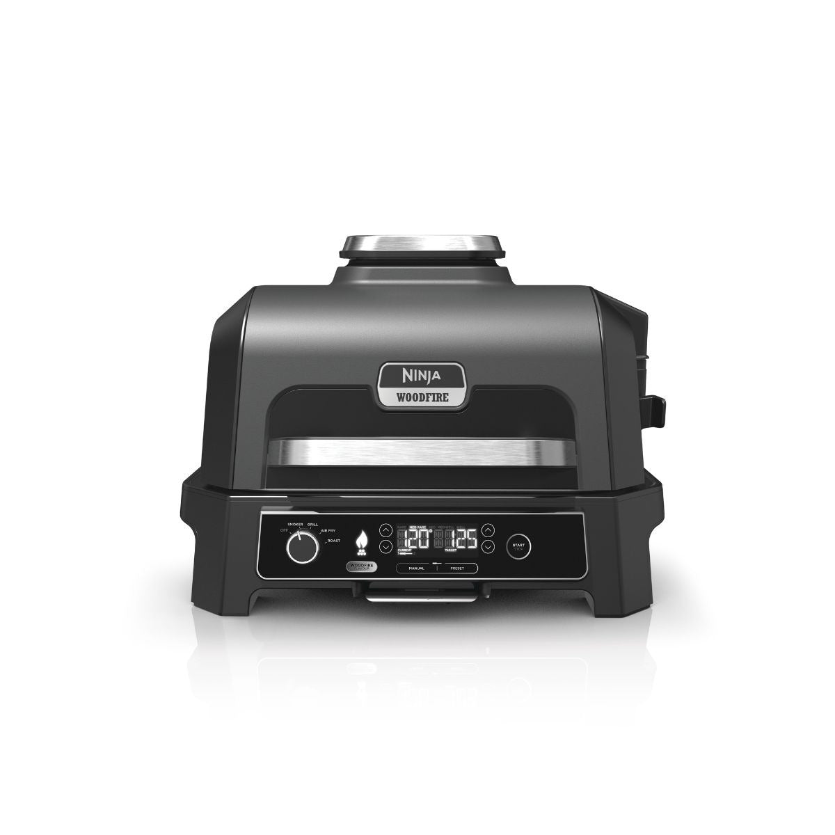 Ninja Woodfire Pro XL Electric BBQ Grill & Smoker Grey/Black OG850ME