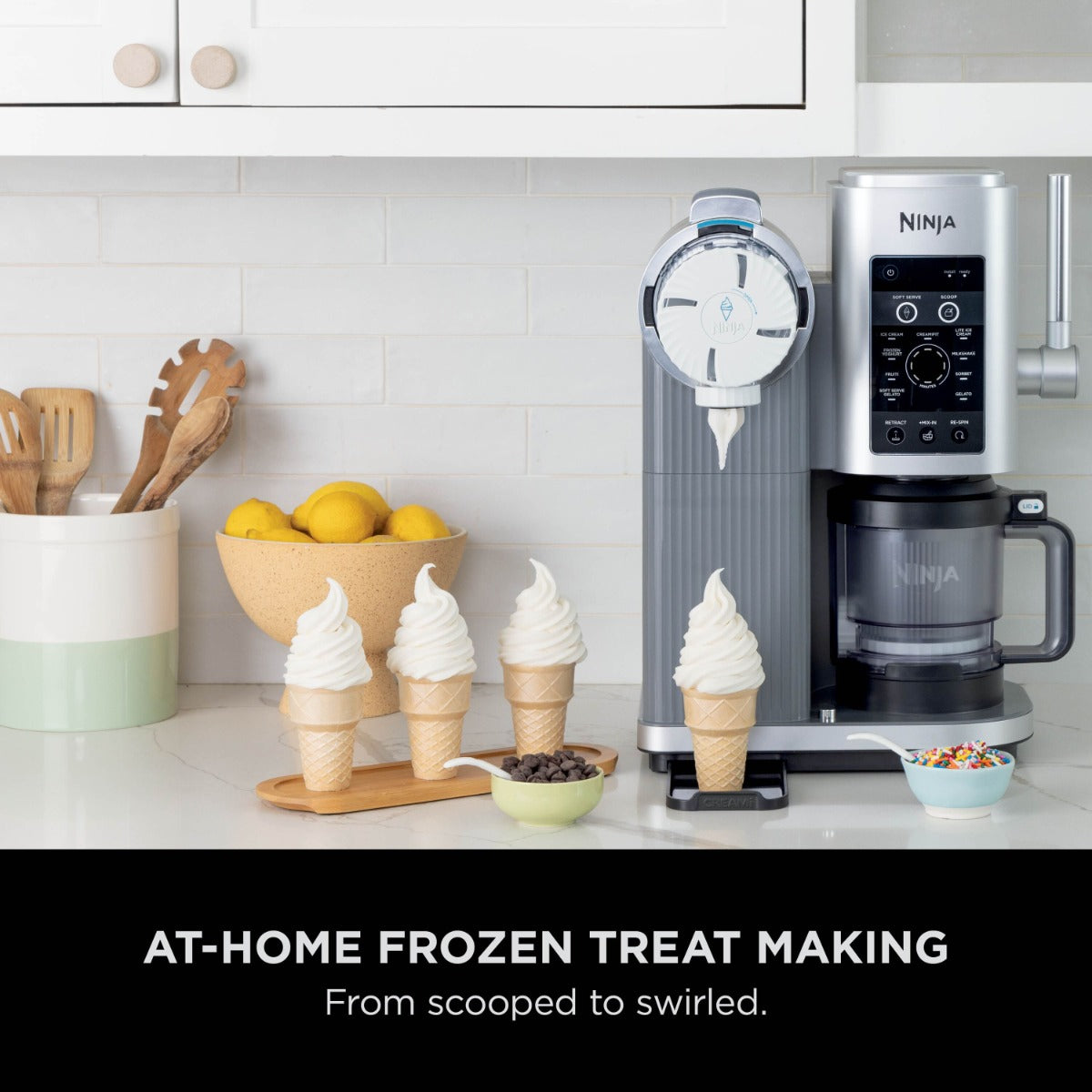 Ninja CREAMi Swirl 13-in-1 Soft Serve & Ice Cream Maker NC701UK