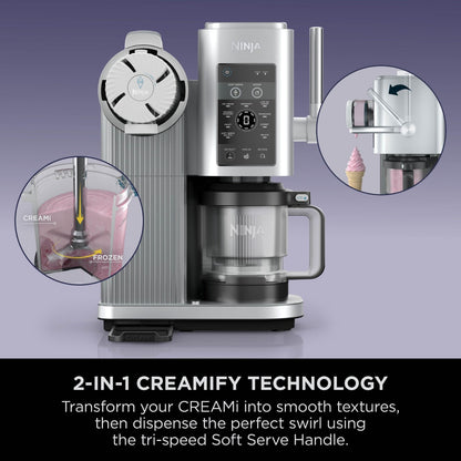 Ninja CREAMi Swirl 13-in-1 Soft Serve & Ice Cream Maker NC701UK