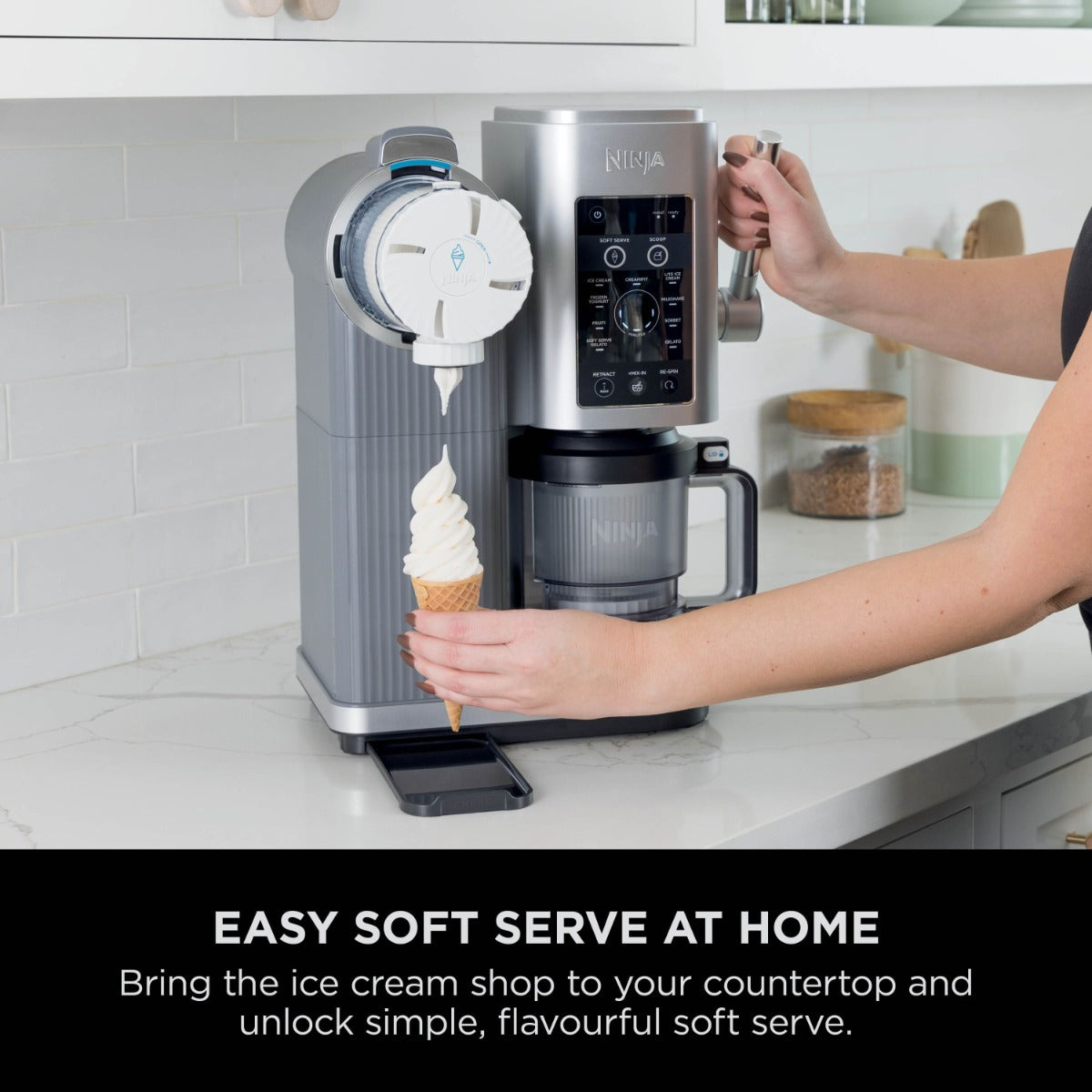 Ninja CREAMi Swirl 13-in-1 Soft Serve & Ice Cream Maker NC701UK