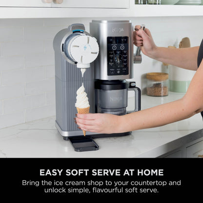 Ninja CREAMi Swirl 13-in-1 Soft Serve & Ice Cream Maker NC701UK