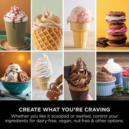 Ninja CREAMi Swirl 13-in-1 Soft Serve & Ice Cream Maker NC701UK