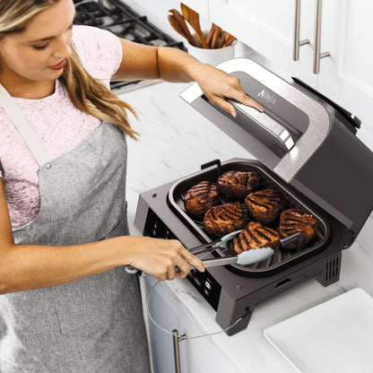 Ninja 6-in-1 MAX Grill & Air Fryer 3.8L Black/Steel DG551ME