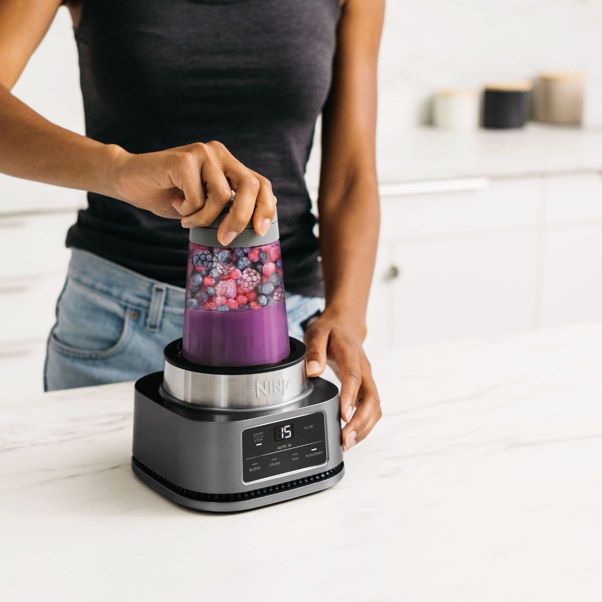 Ninja Foodi 2-in-1 Power Nutri Blender 700ML Silver CB102ME