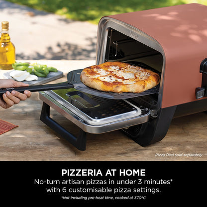 Ninja Woodfire Outdoor Oven with Stand & Pizza Peel Silver/Black DSN001