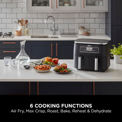 Ninja Foodi Dual Zone Air Fryer 7.6L Black AF300ME