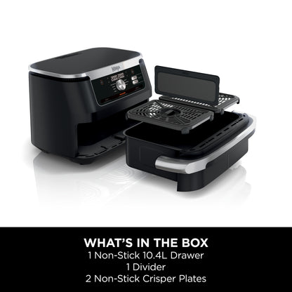 Ninja Foodi FlexDrawer MegaZone 7-in-1 Air Fryer 10.4L Black AF500ME