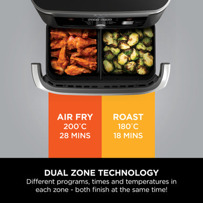 Ninja Foodi FlexDrawer MegaZone 7-in-1 Air Fryer 10.4L Black AF500ME