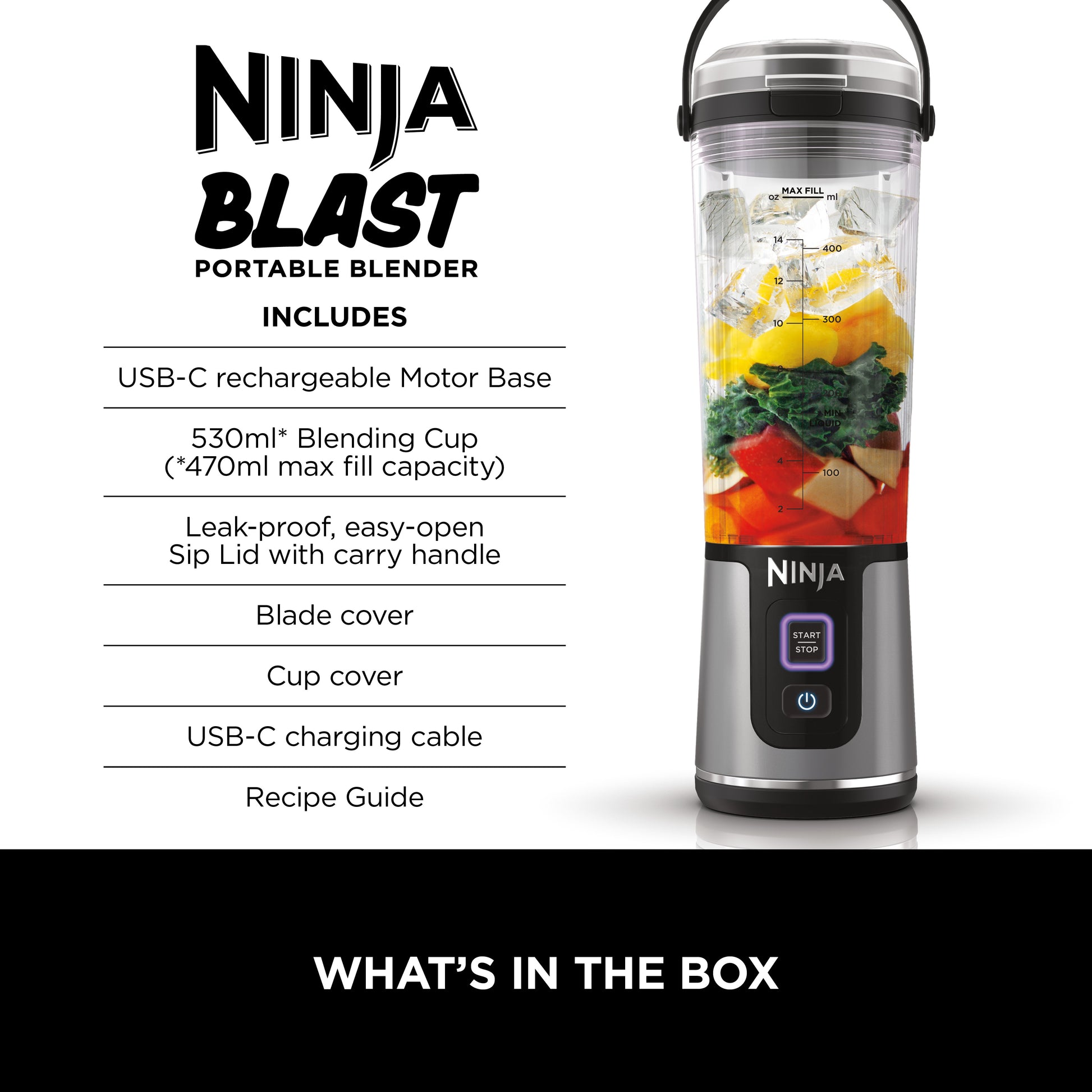 Ninja Blast Portable Blender Black BC151MEBK