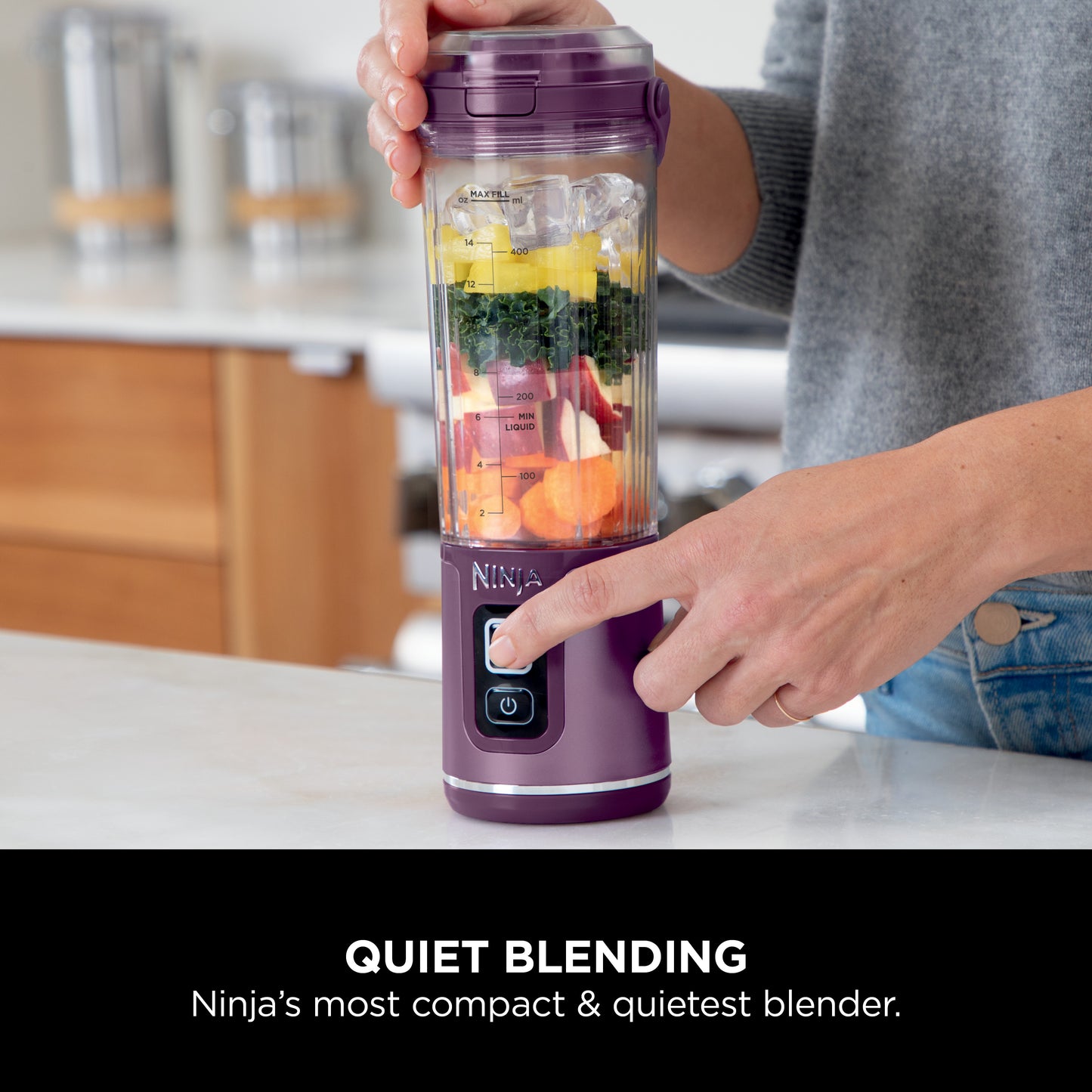 Ninja Blast Portable Blender Purple BC151MEPR