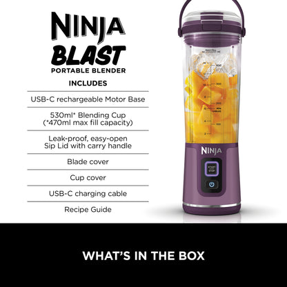 Ninja Blast Portable Blender Purple BC151MEPR