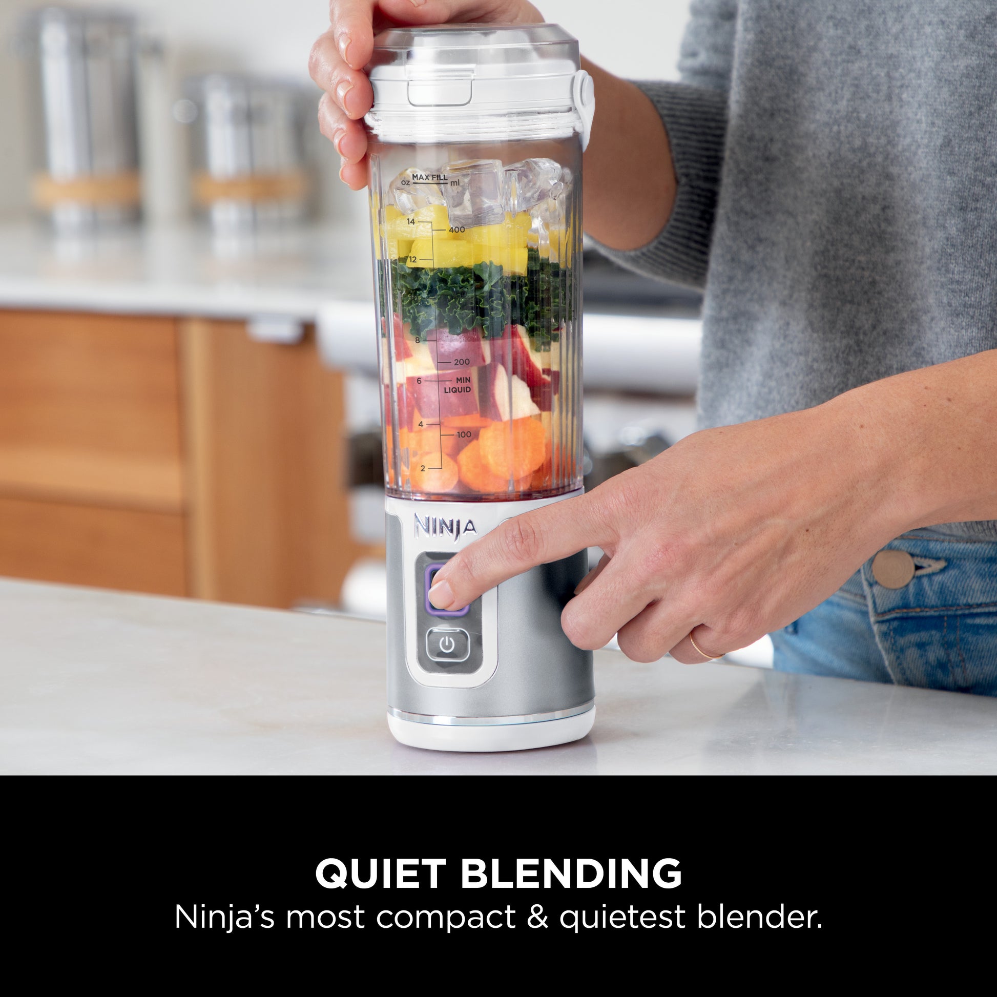 Ninja Blast Portable Blender White BC151MEWH