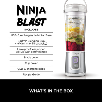 Ninja Blast Portable Blender White BC151MEWH