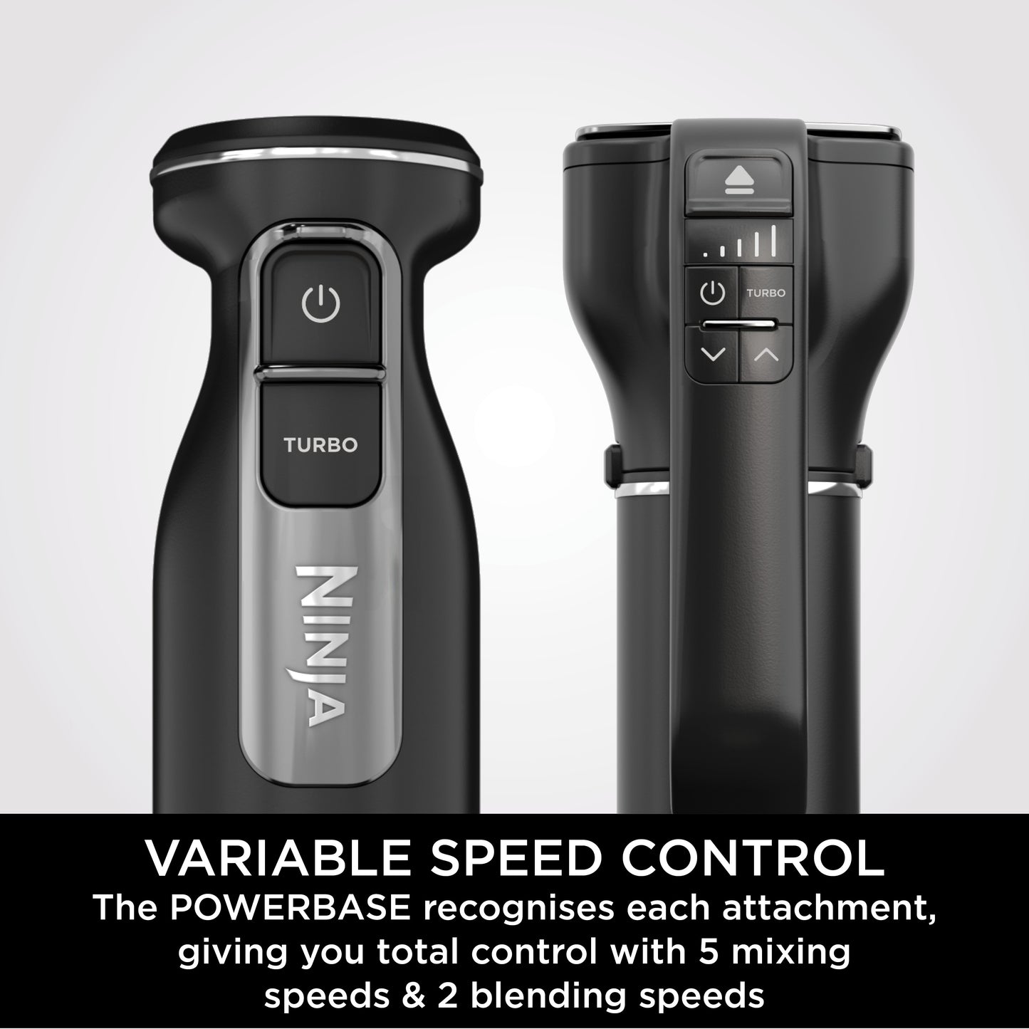 Ninja Foodi 3-in-1 Hand Blender Mixer & Chopper 700ML Black CI100ME