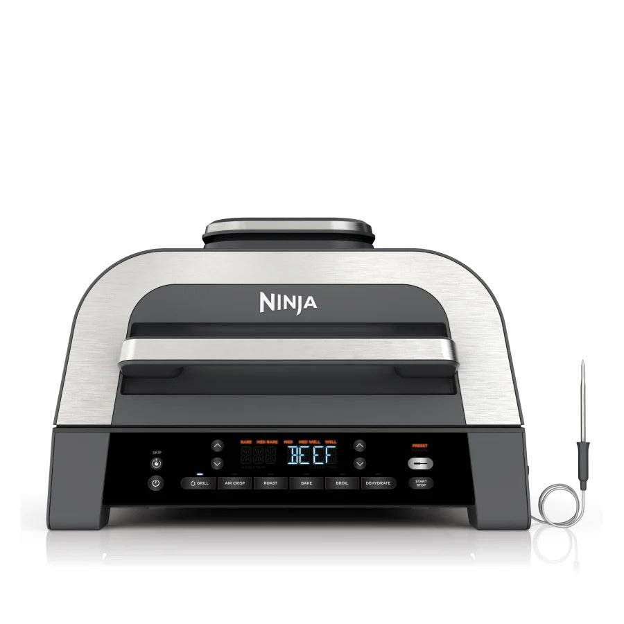 Ninja 6-in-1 MAX Grill & Air Fryer 3.8L Black/Steel DG551ME
