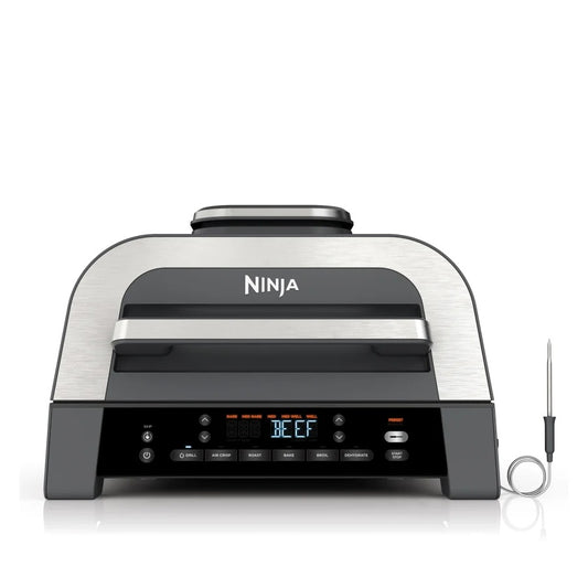 Ninja 6-in-1 MAX Grill & Air Fryer 3.8L Black/Steel DG551ME