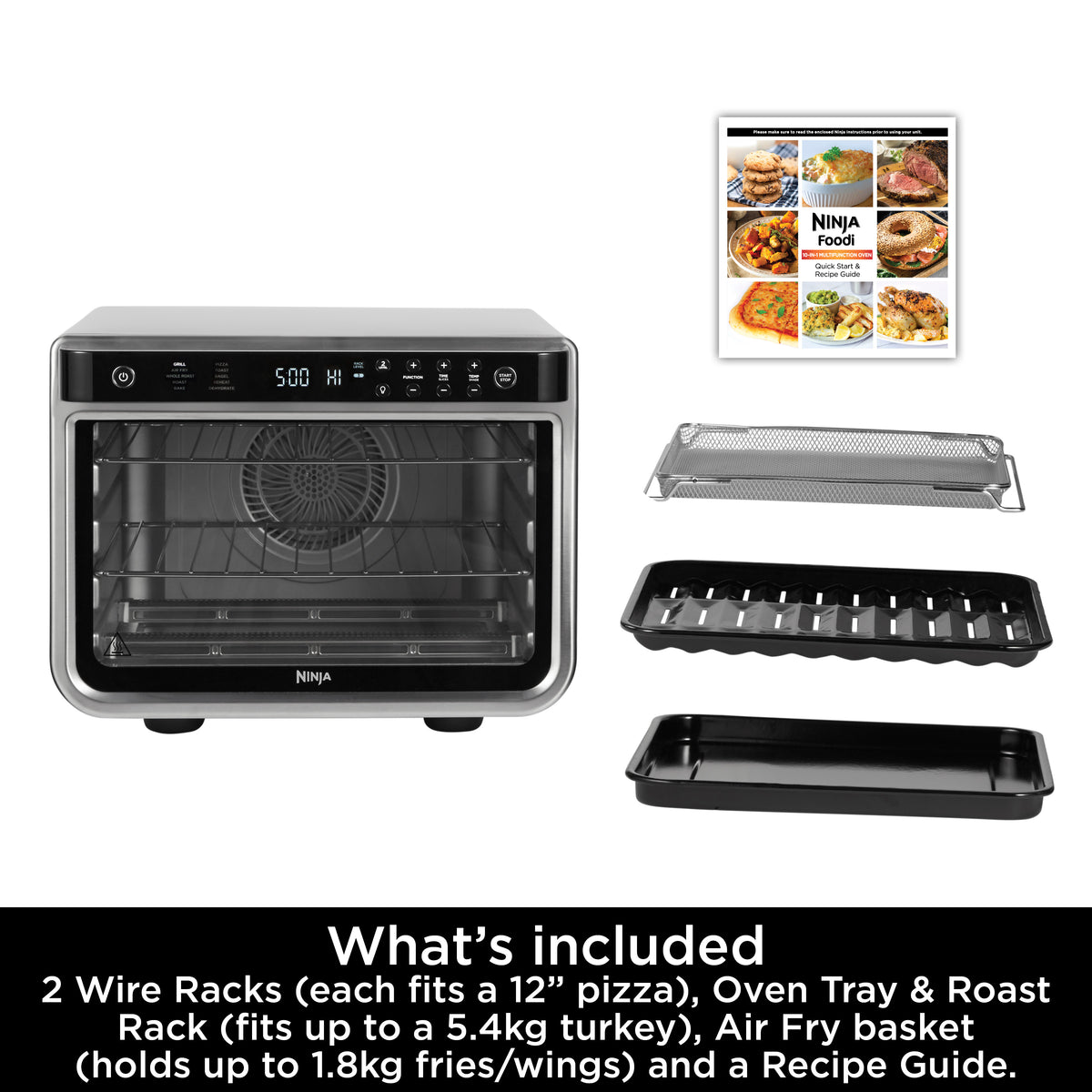 Ninja Foodi 10-in-1 Multifunction Oven 16L Silver/Black DT200ME