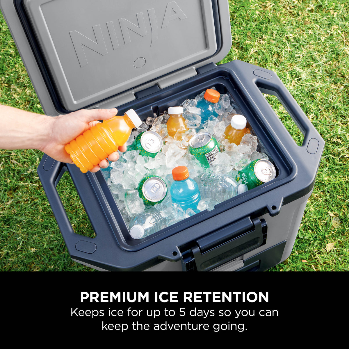 Ninja FrostVault 30QT Hard Cooler with Dry Zone Grey FB131UKGY