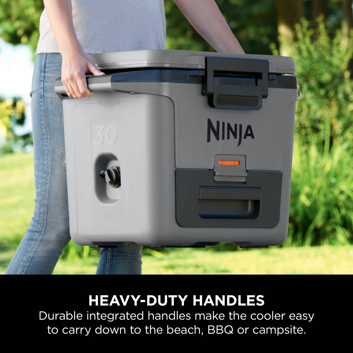 Ninja FrostVault 30QT Hard Cooler with Dry Zone Grey FB131UKGY