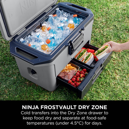 Ninja FrostVault 50QT Hard Cooler with Dry Zone Grey FB151UKGY