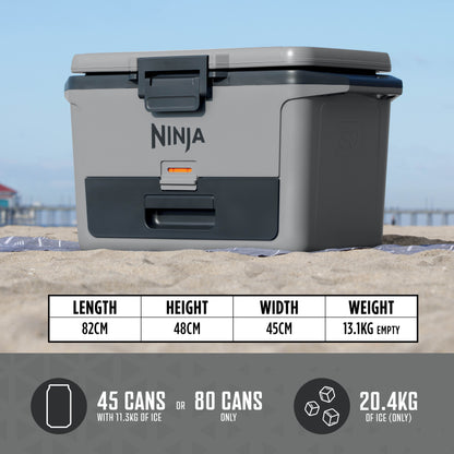 Ninja FrostVault 50QT Hard Cooler with Dry Zone Grey FB151UKGY