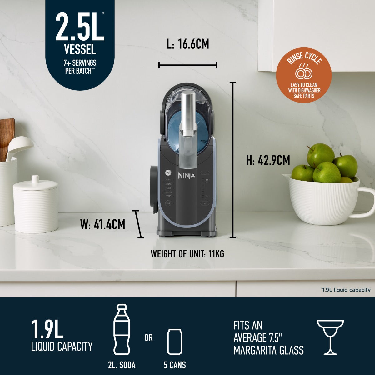 Ninja SLUSHi Professional Frozen Drink Maker FS301ME