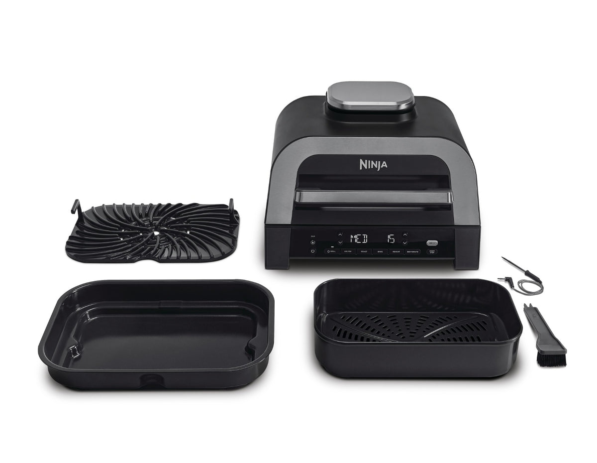 Ninja 6-in-1 MAX Grill & Air Fryer 3.8L Black/Steel DG551ME