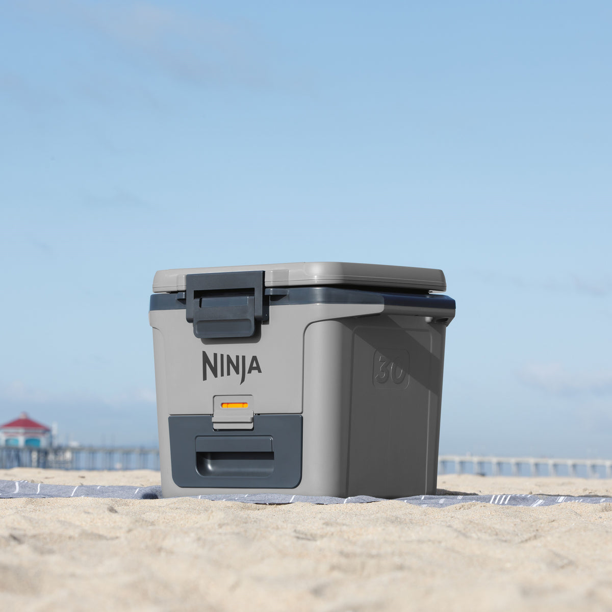 Ninja FrostVault 30QT Hard Cooler with Dry Zone Grey FB131UKGY