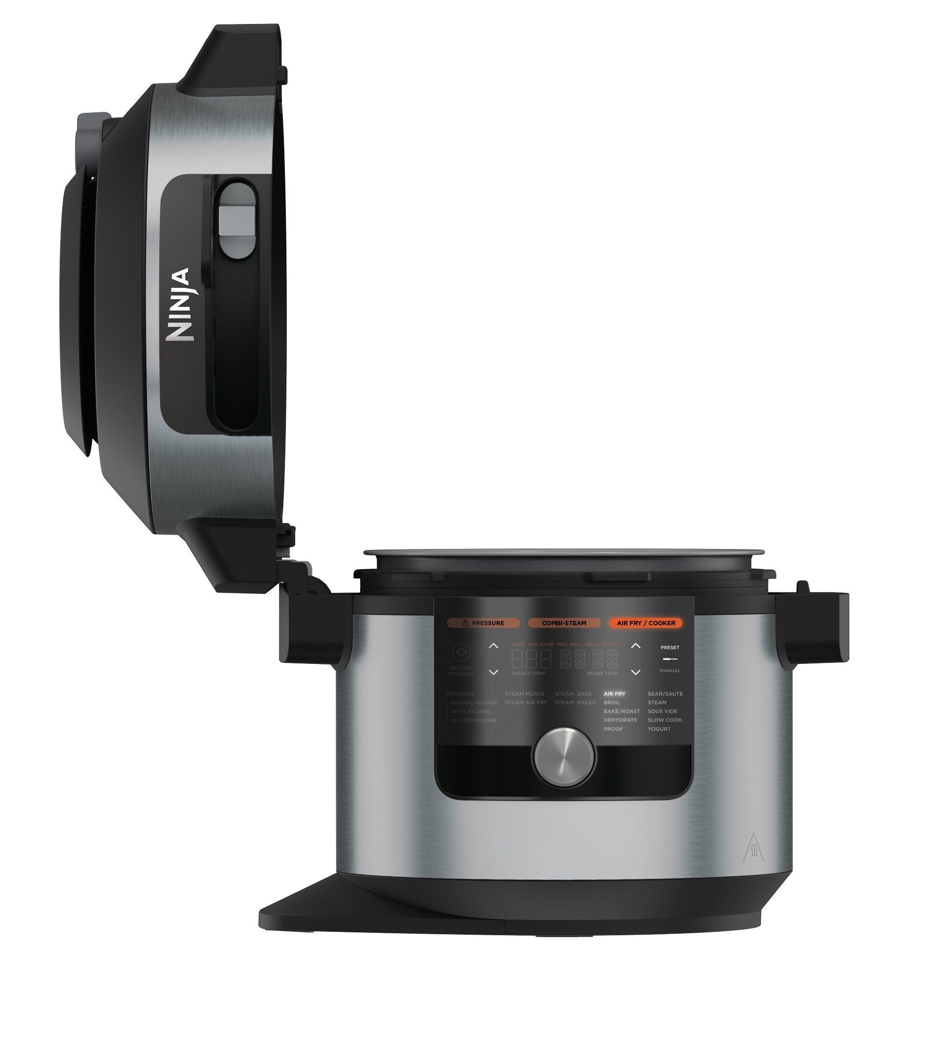 Ninja Foodi MAX 15-in-1 SmartLid Multi-Cooker 7.5L Stainless Steel/Black OL750ME
