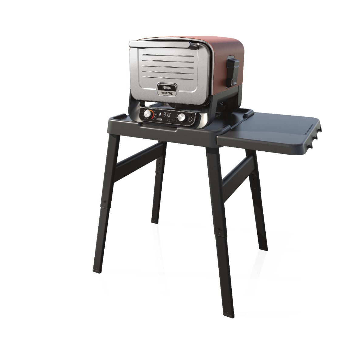 Ninja Woodfire Outdoor Oven with Stand & Pizza Peel Silver/Black DSN001