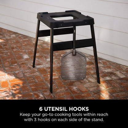 Ninja Woodfire Outdoor Oven with Stand & Pizza Peel Silver/Black DSN001