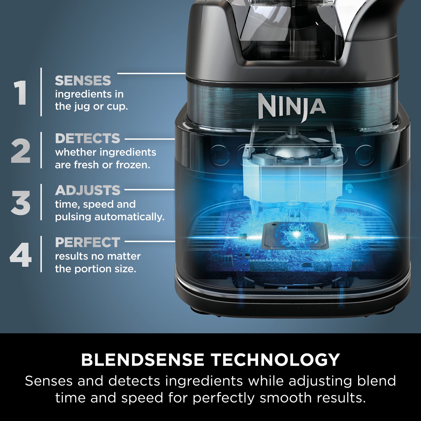 Ninja Detect Duo Power Blender Pro & Single Serve 2.1L Black TB301ME